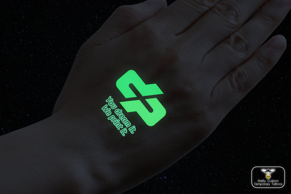 Firefly™ Custom Glow in the Dark Temporary Tattoos