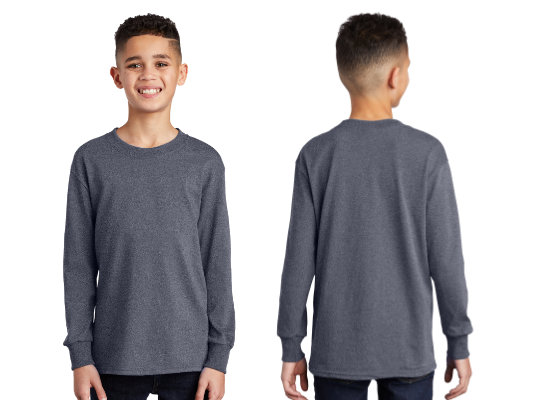 PC54YLS - Port & Company® Youth Long Sleeve Core Cotton Tee