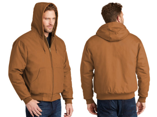 J763H - CornerStone® - Duck Cloth Hooded Work Jacket