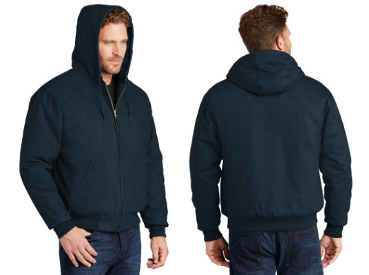 TLJ763H - CornerStone® - Tall Duck Cloth Hooded Work Jacket