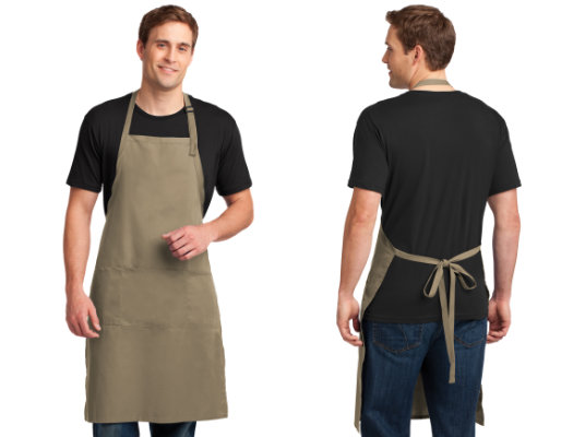 A700 - Port Authority® Easy Care Extra Long Bib Apron with Stain Release